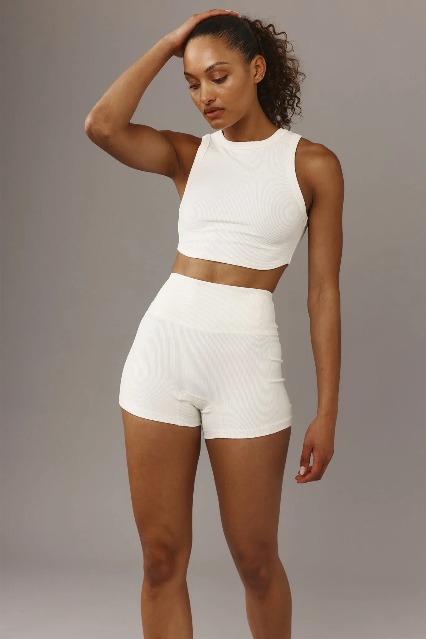 Elysian Short 4.5" - Ivory Lightweight Rib