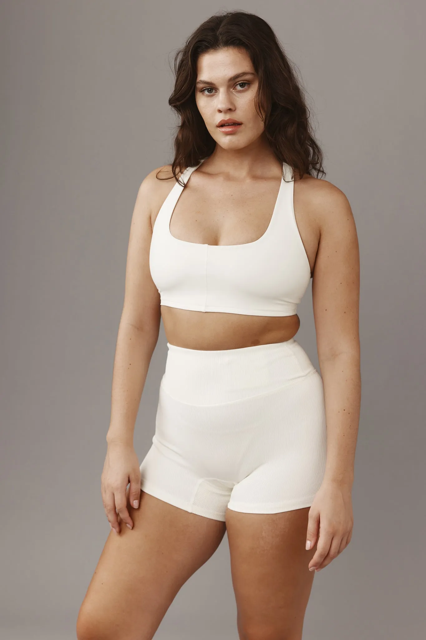 Elysian Short 4.5" - Ivory Lightweight Rib