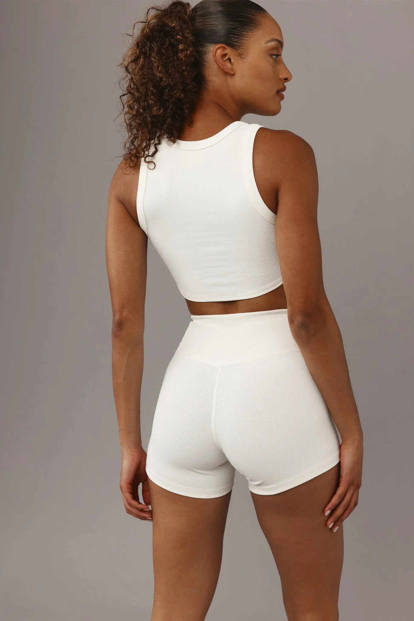 Elysian Short 4.5" - Ivory Lightweight Rib