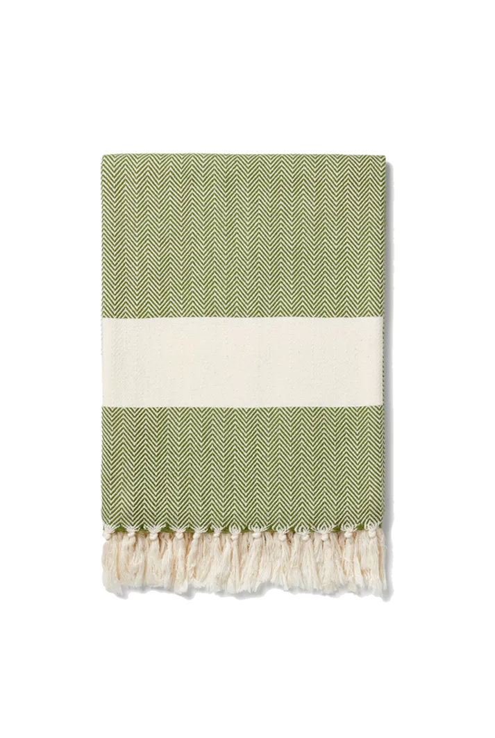 Ferah Herringbone Organic Cotton Blanket