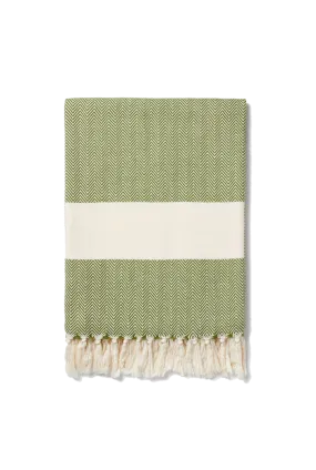 Ferah Herringbone Organic Cotton Blanket