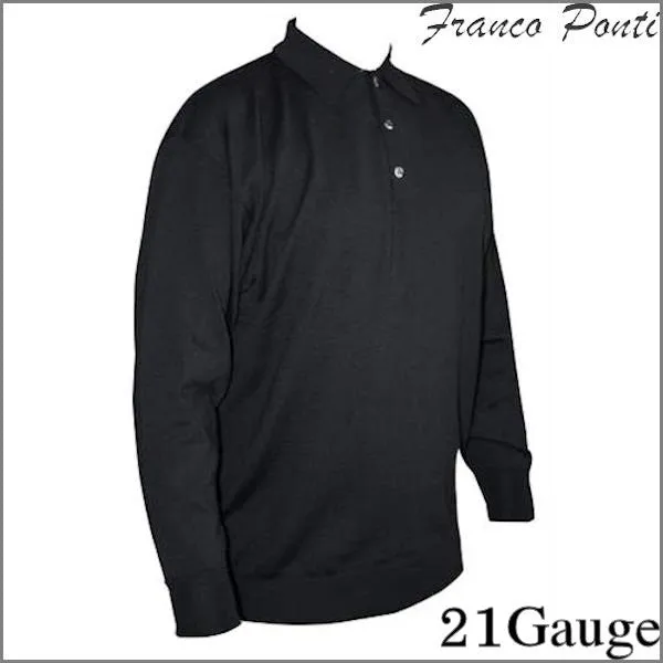 Franco Ponti 21 Gauge Italian Superfine 108 Polo Button Neck**