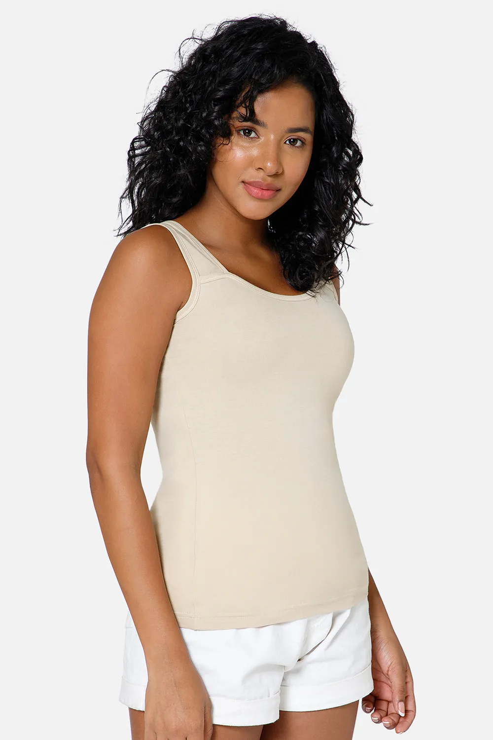 Full Coverage Sweat Absorbent Intimacy Cotton Tanktop - IN07