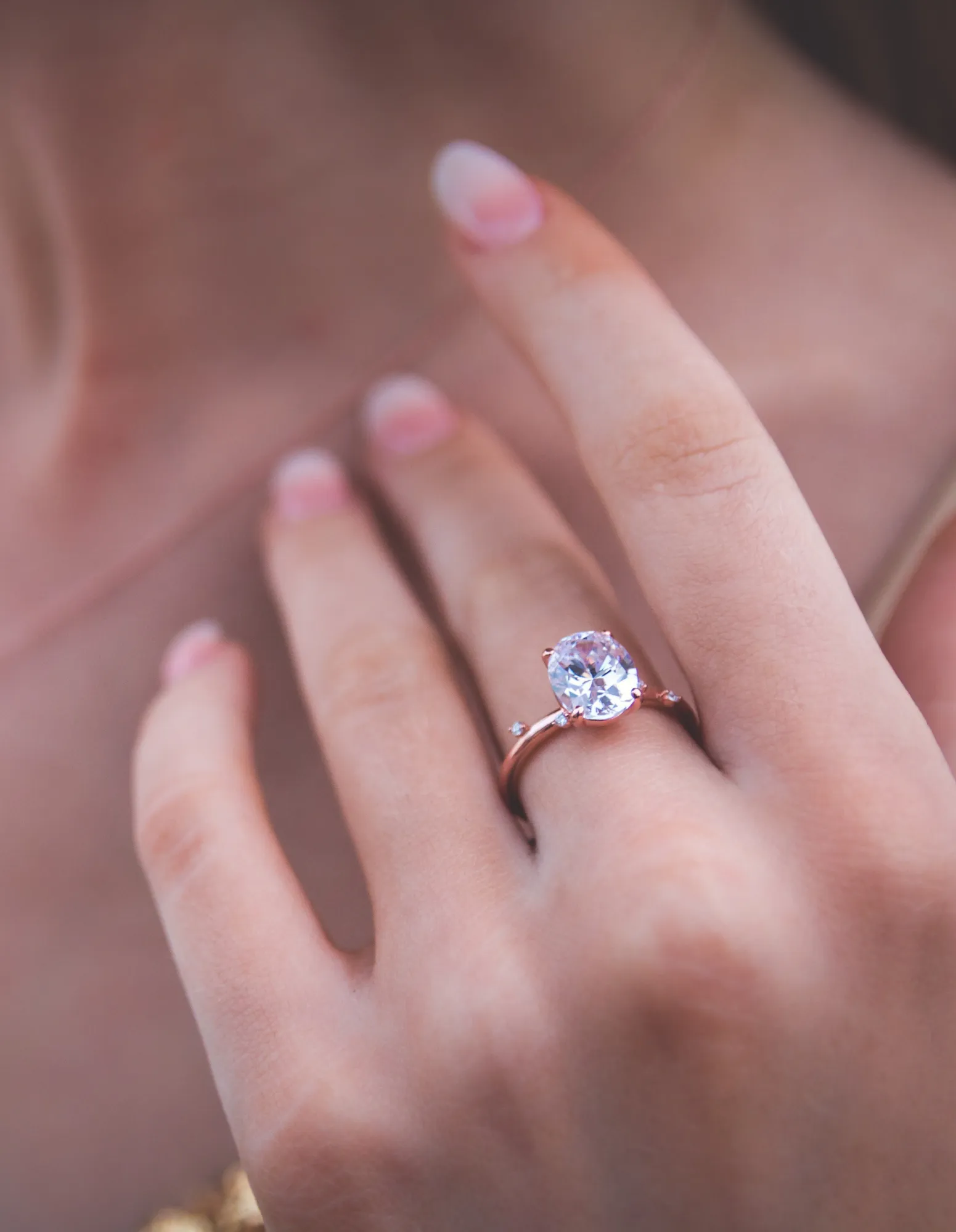 Georgini Aurora Southern Lights Ring - Rose Gold