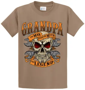 Grandpa The Legend Printed Tee Shirt