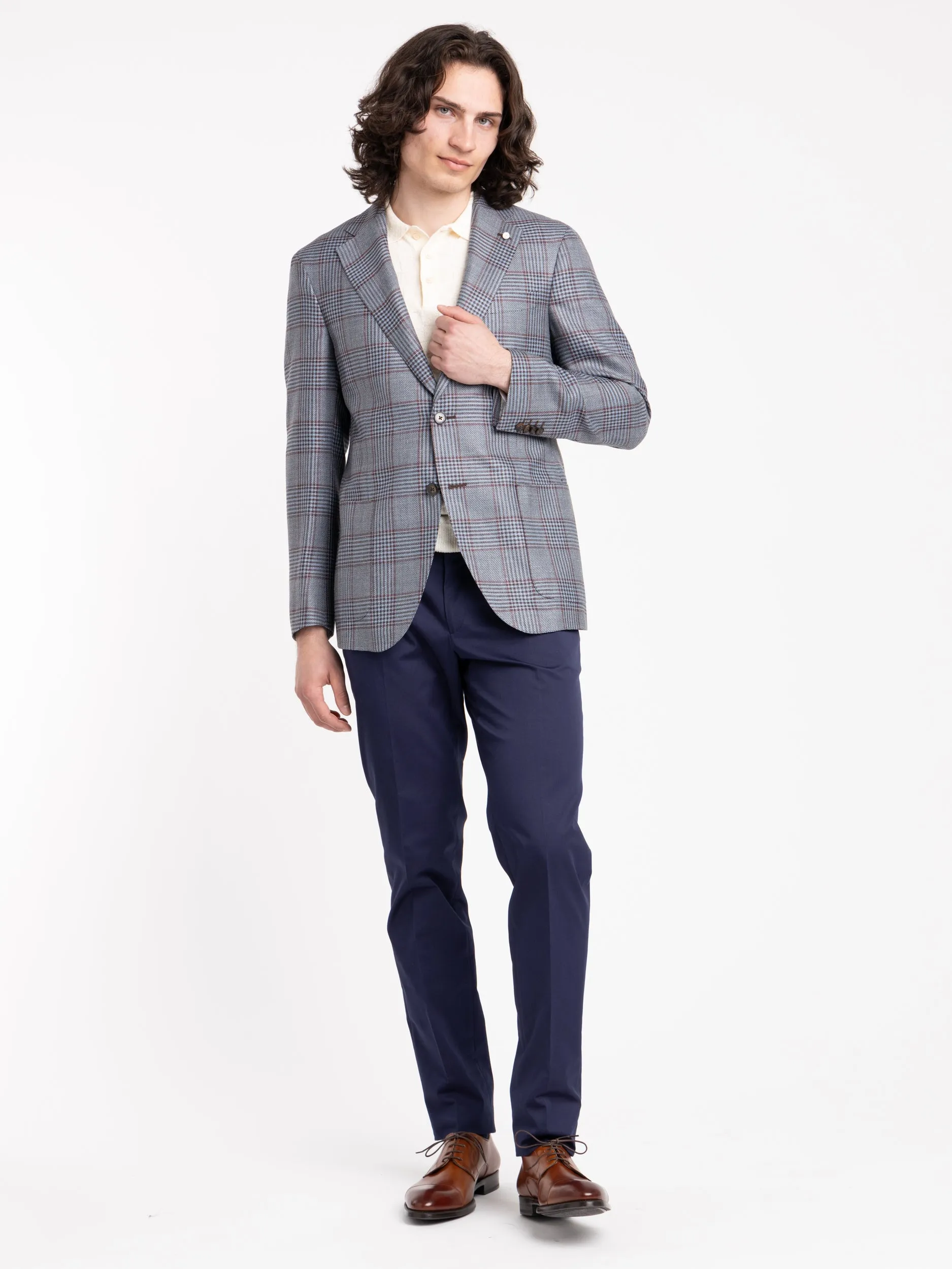 Grey/Red Check Sport Jacket