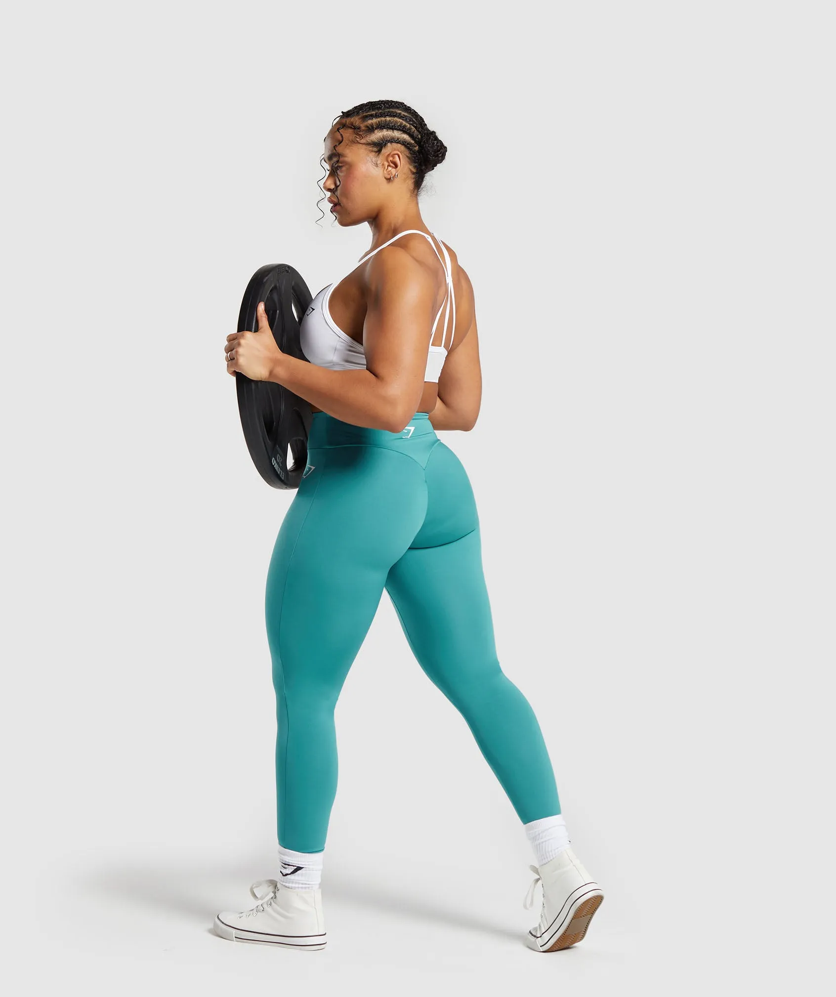 GS Power Regular Leggings - Bondi Teal