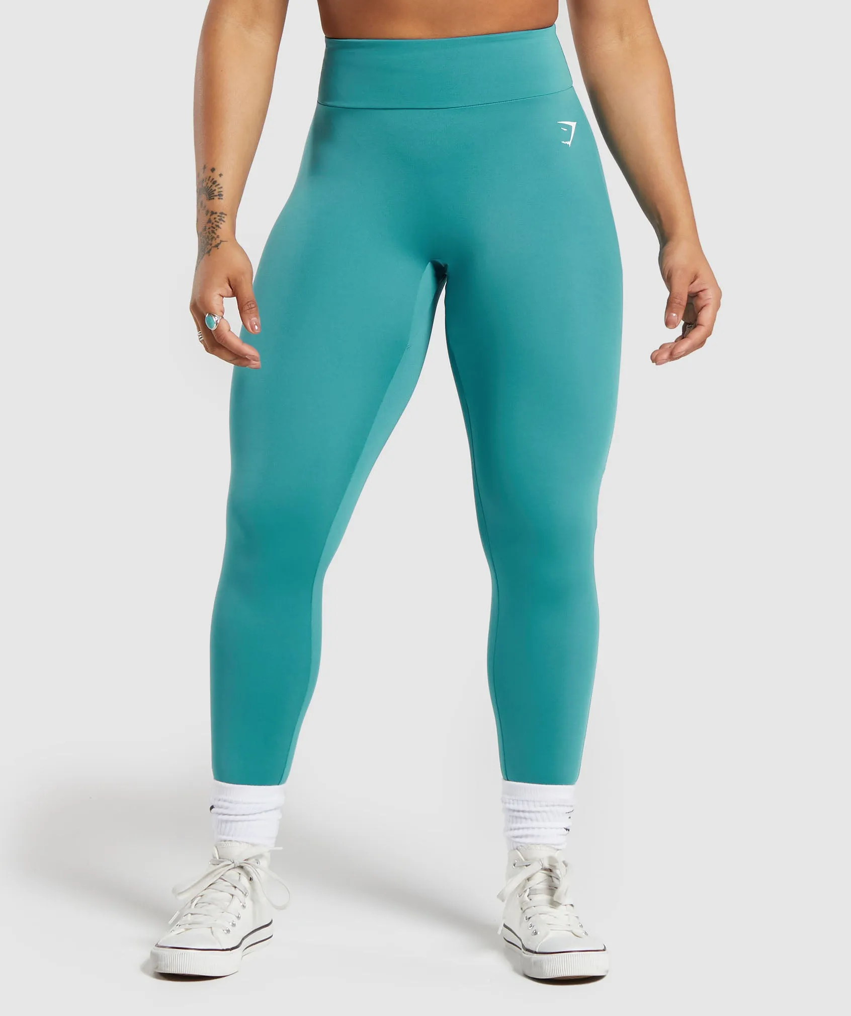 GS Power Regular Leggings - Bondi Teal