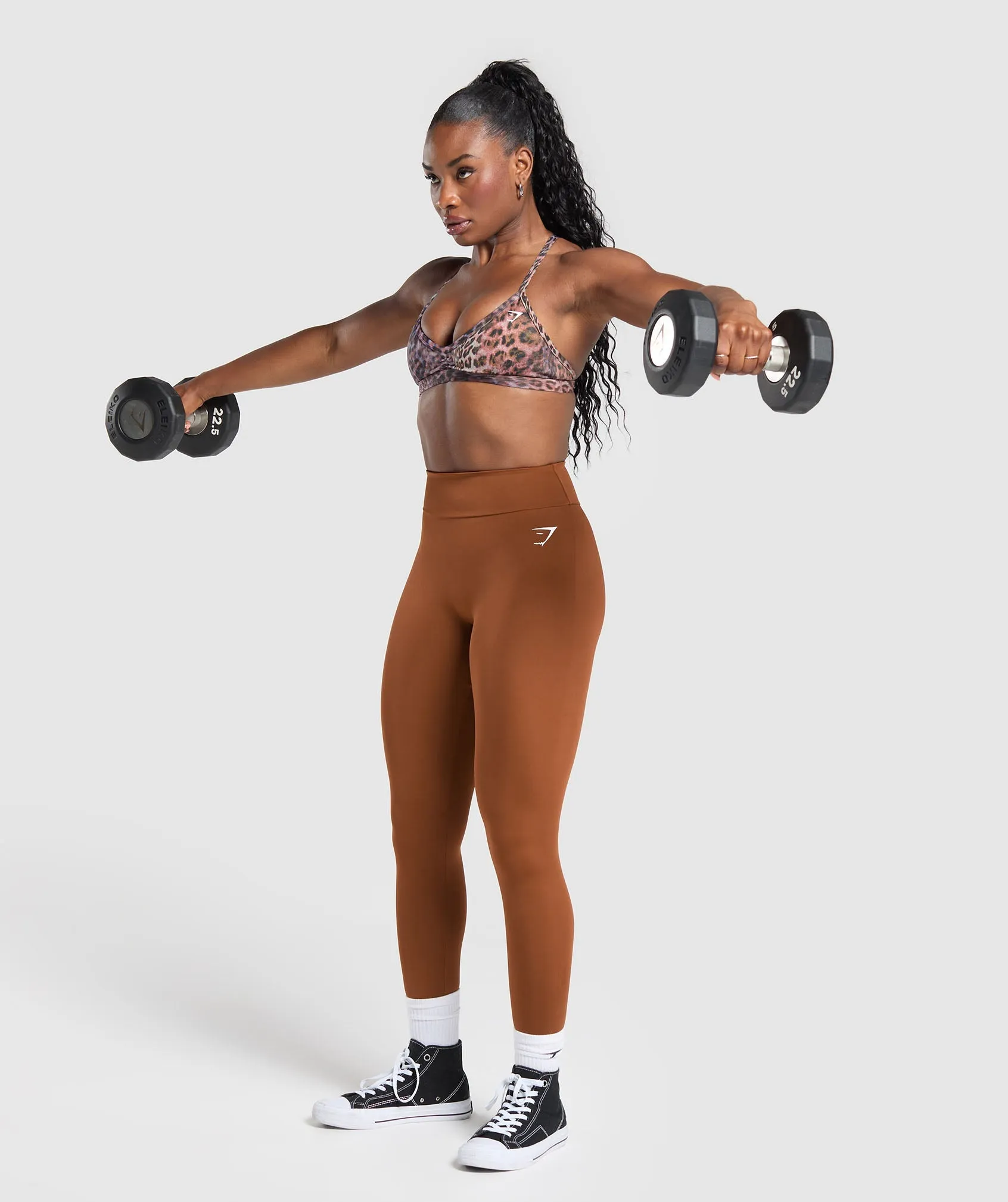 GS Power Regular Leggings - Copper Brown