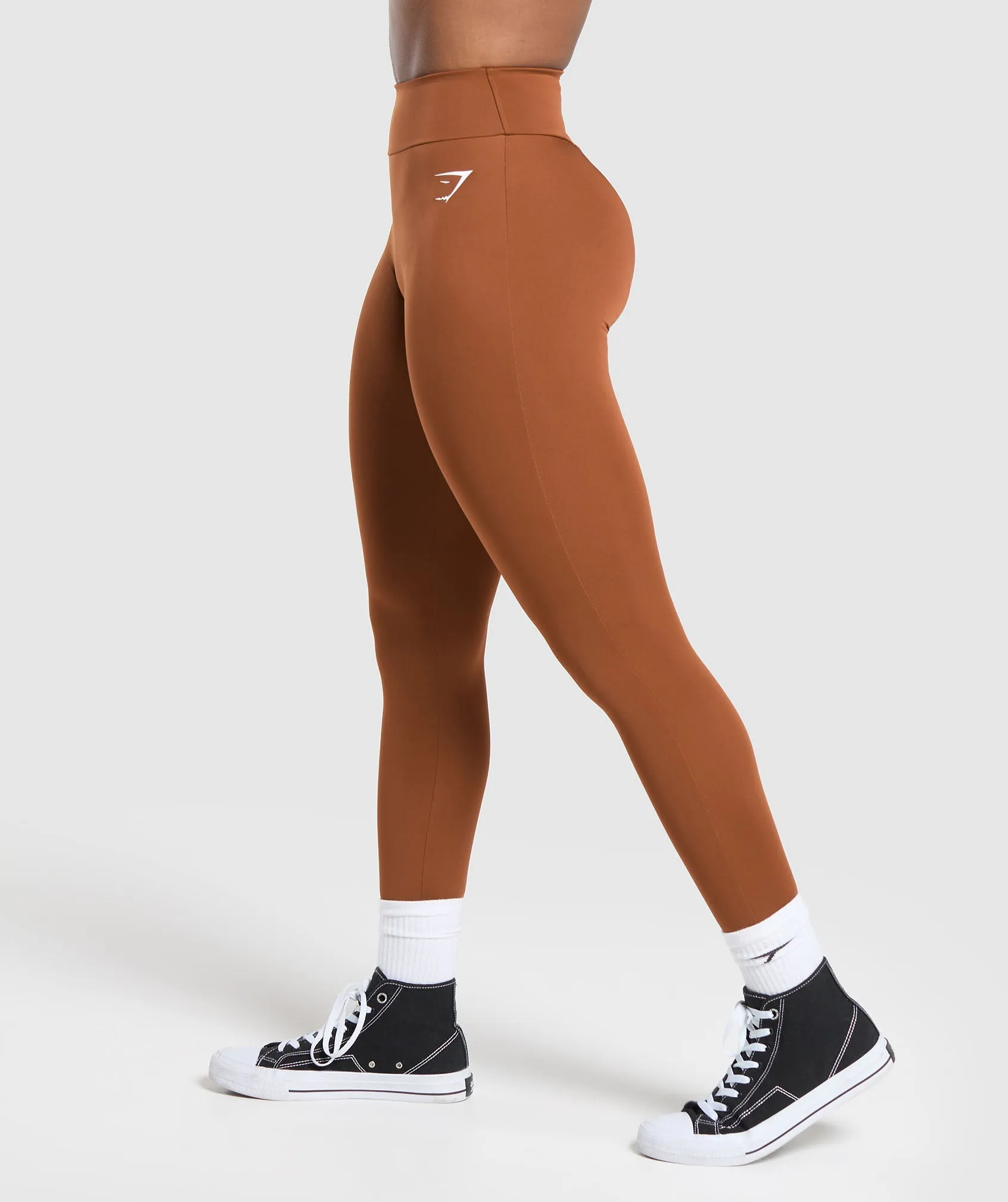 GS Power Regular Leggings - Copper Brown