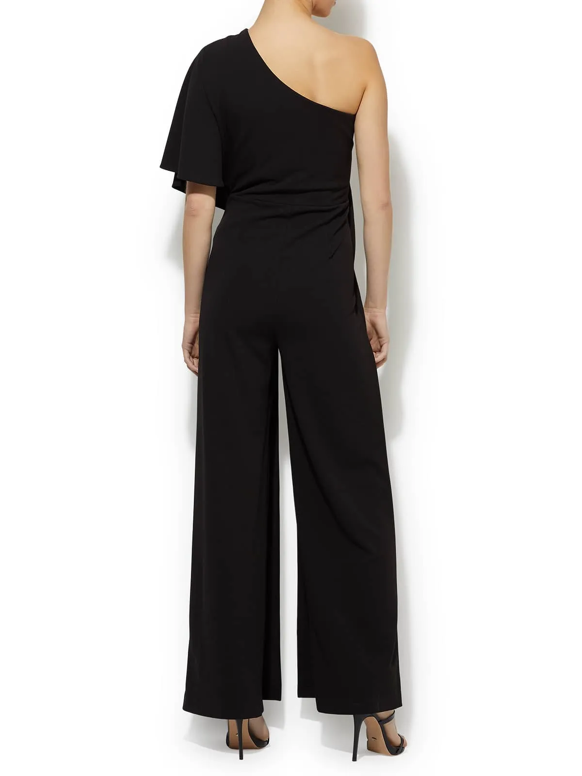 Harper Black One Shoulder Jumpsuit