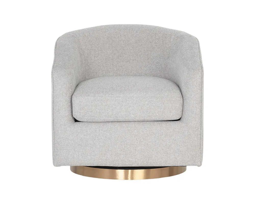 Hazel Swivel Lounge Chair - Gold