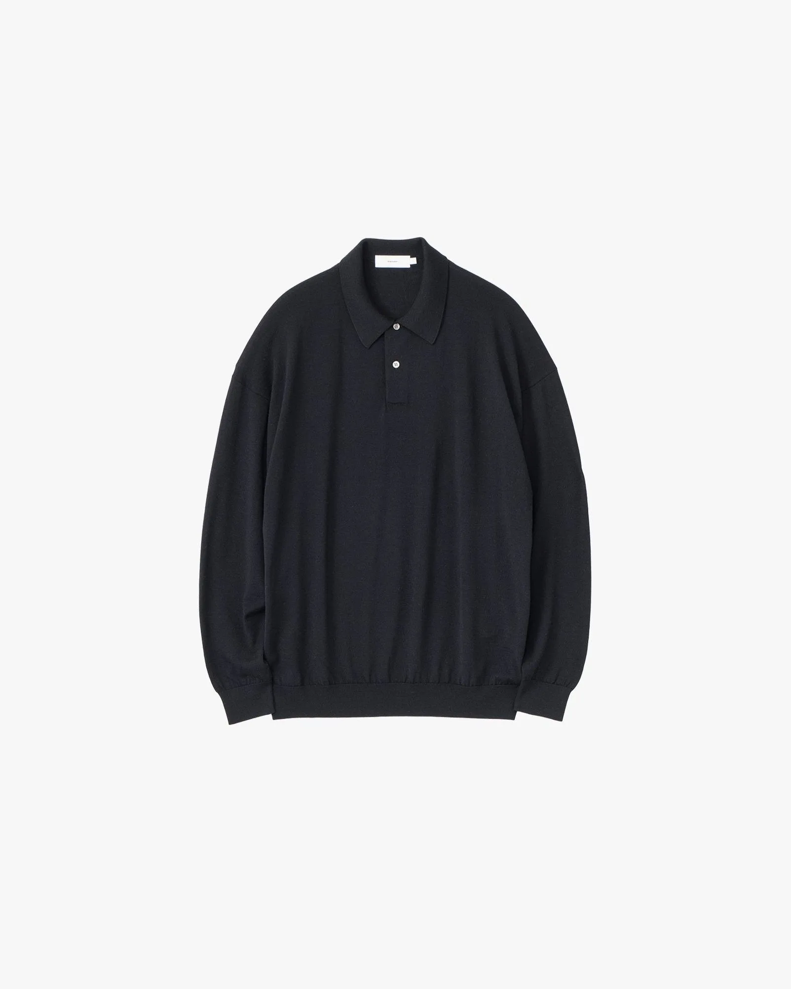 High Gauge Knit Oversized L/S Polo