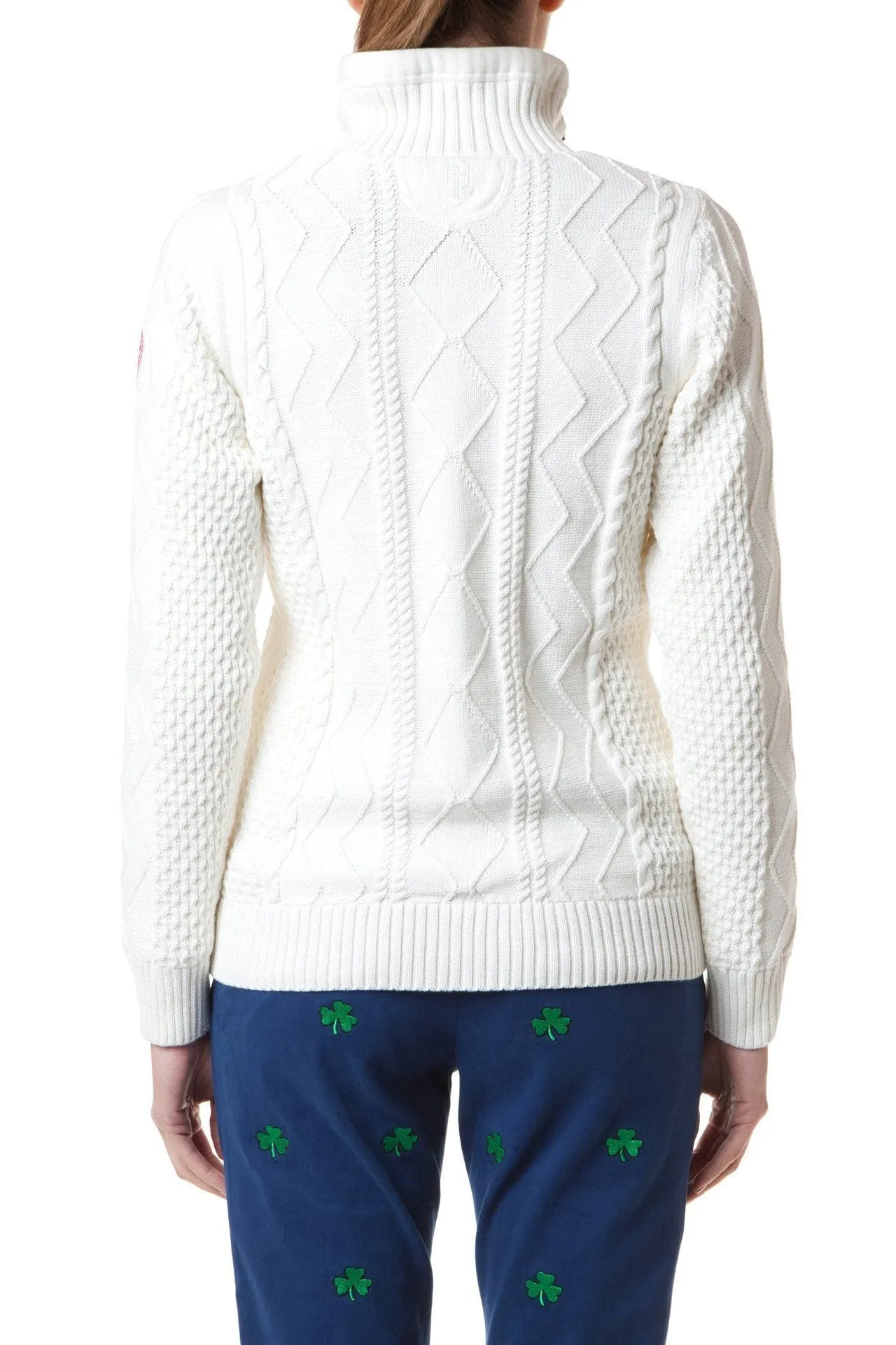 Holebrook Sweater Annika Off White WP 1/4 Zip