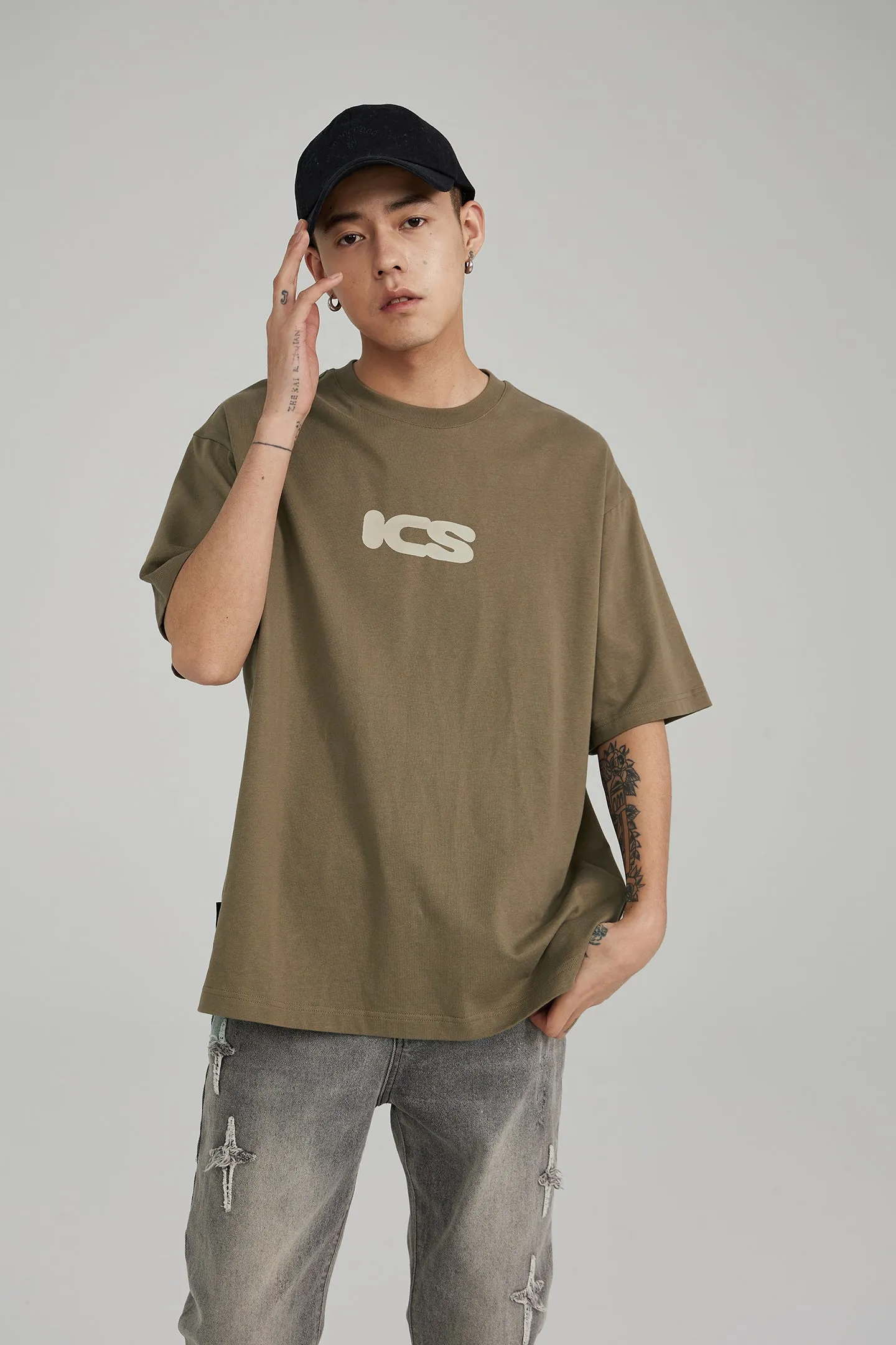 ICS Logo Print T-shirt