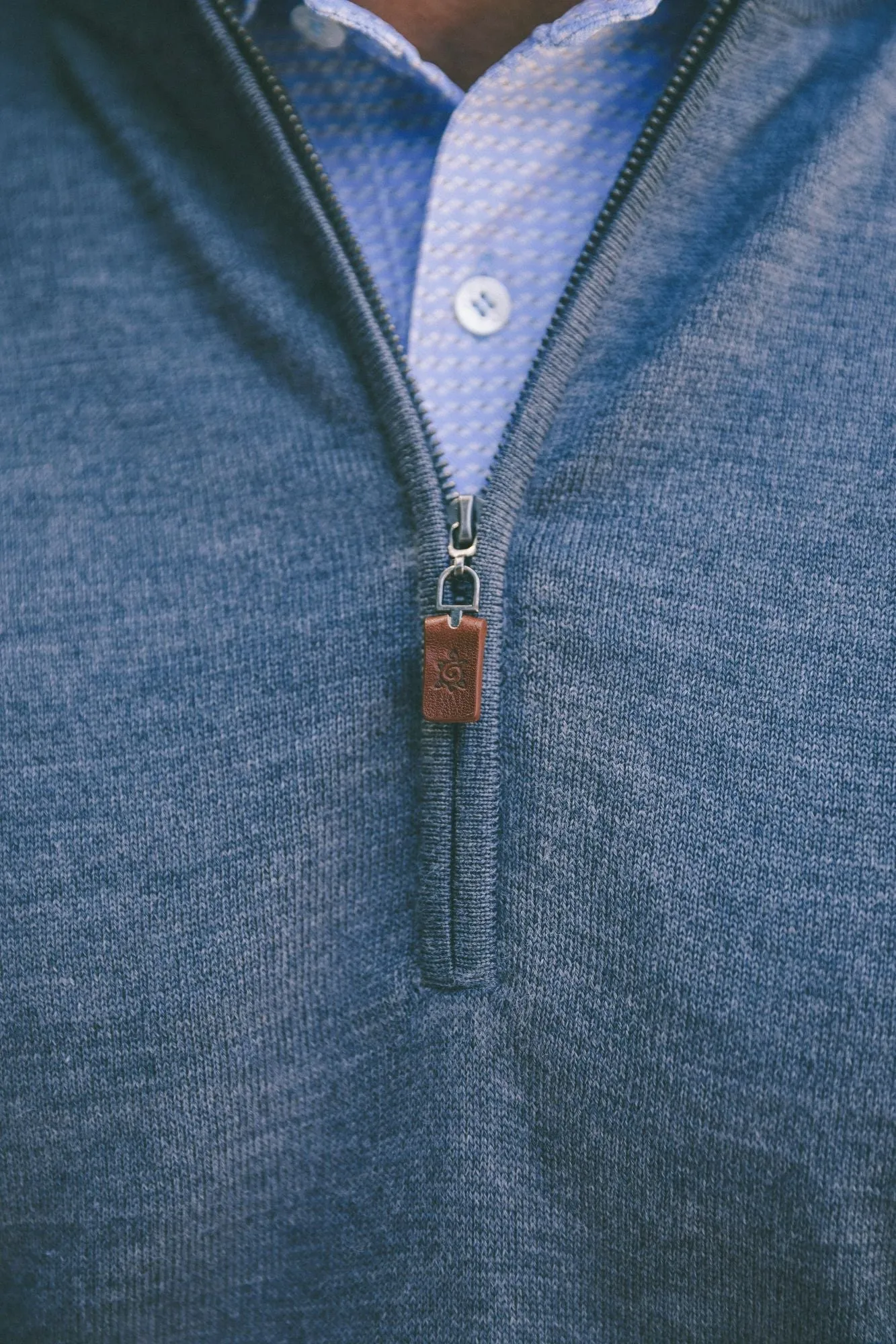 Italian Merino Quarter-Zip Sweater