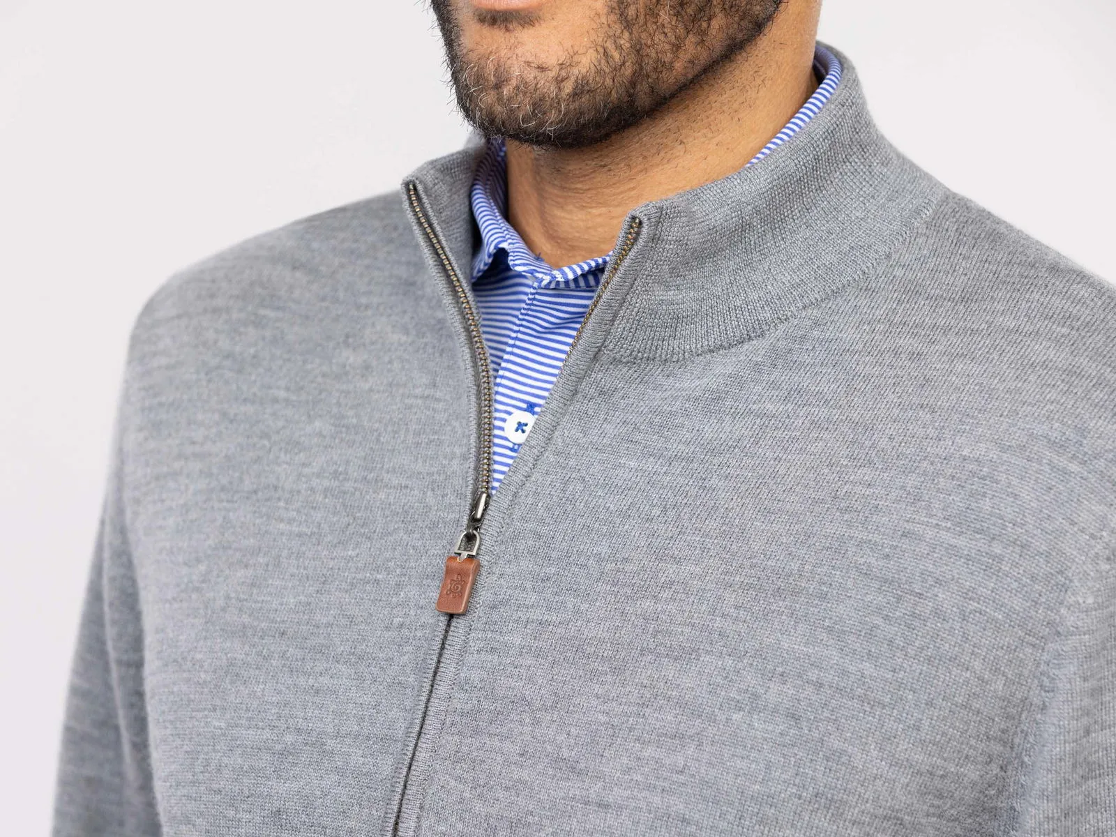 Italian Merino Quarter-Zip Sweater