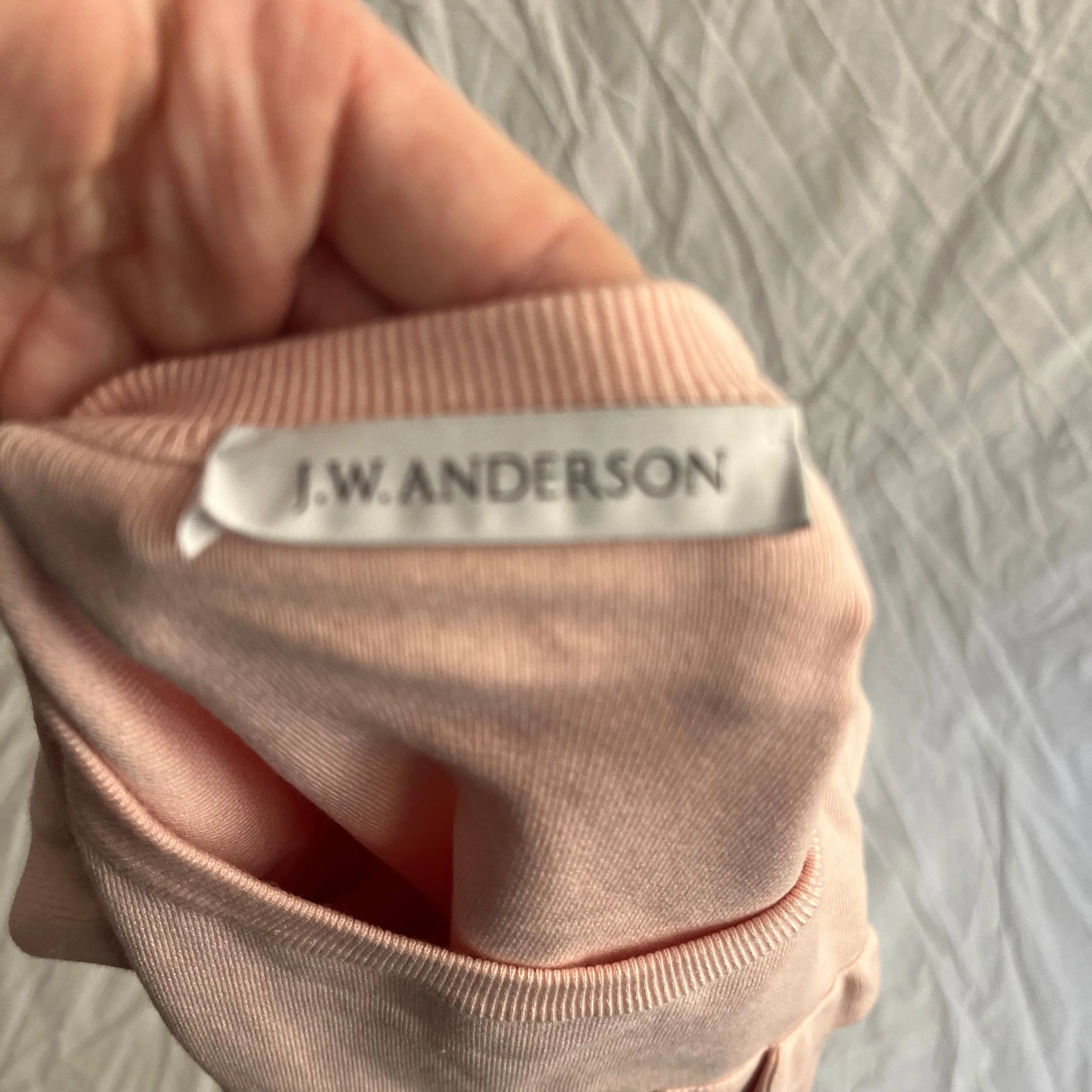 JW Anderson Baby Pink Ruffle Knitted Jumper M