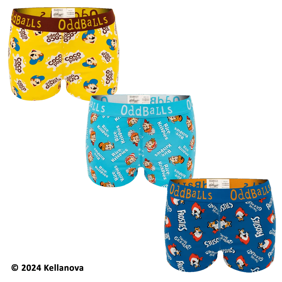 Kelloggs Variety - Ladies Boxers 3 Pack Bundle