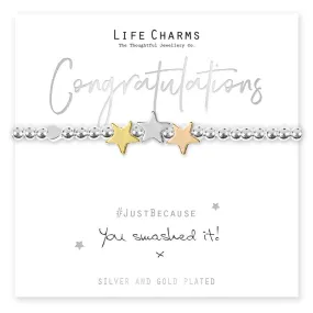 Life Charm You smashed it stars Bracelet