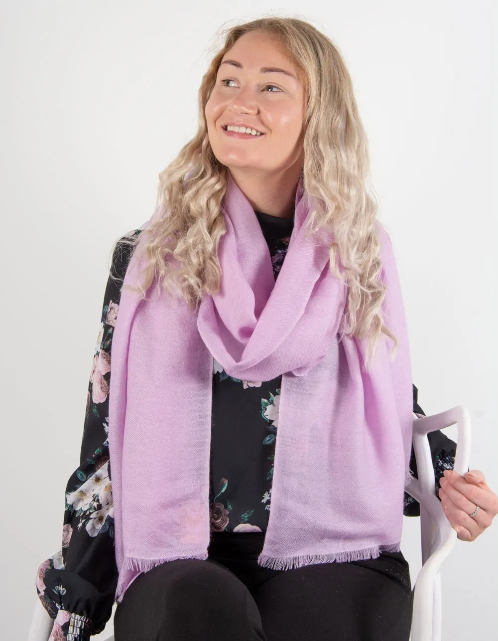 Lilac Cashmere Scarf