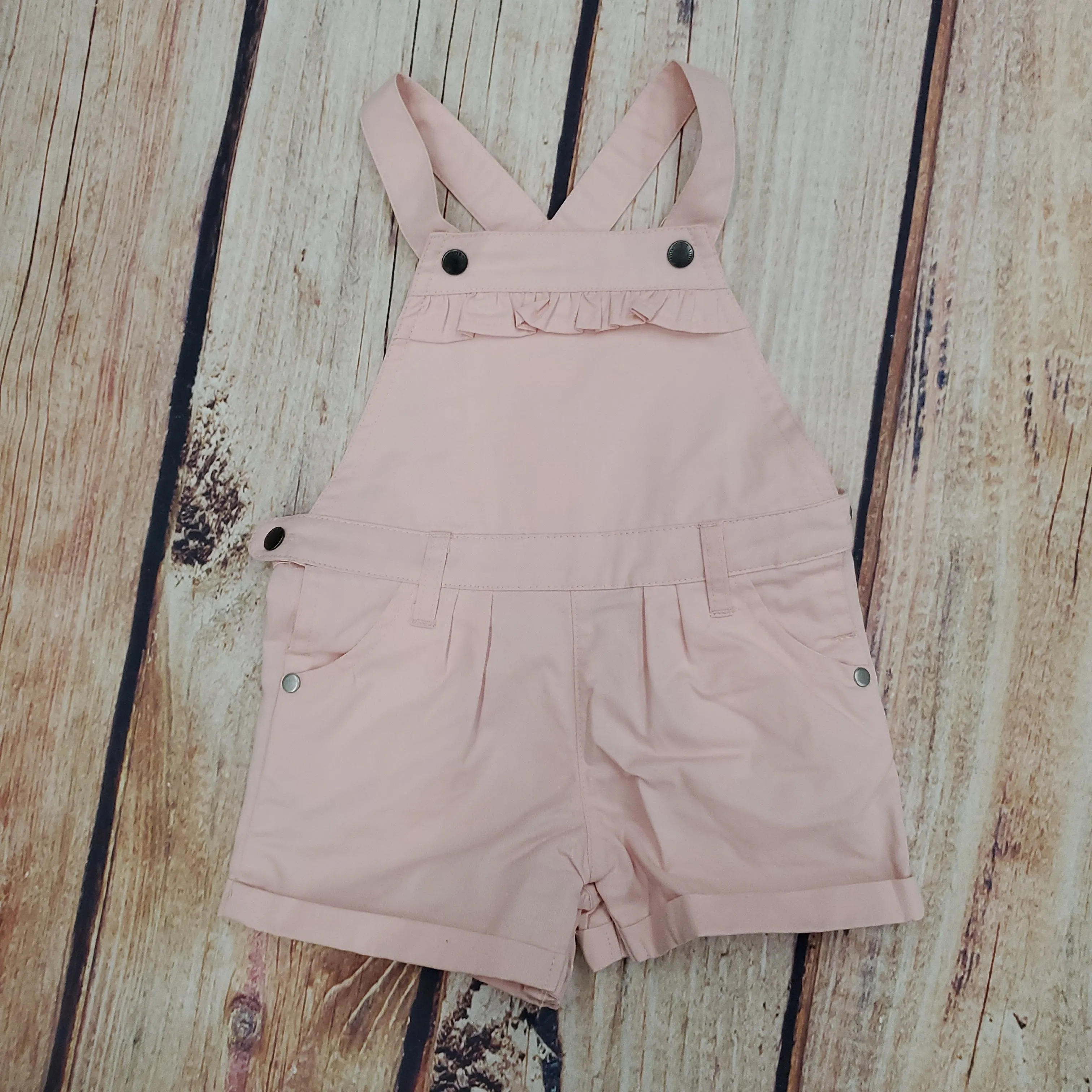 Little Me Pink Bib Short Set