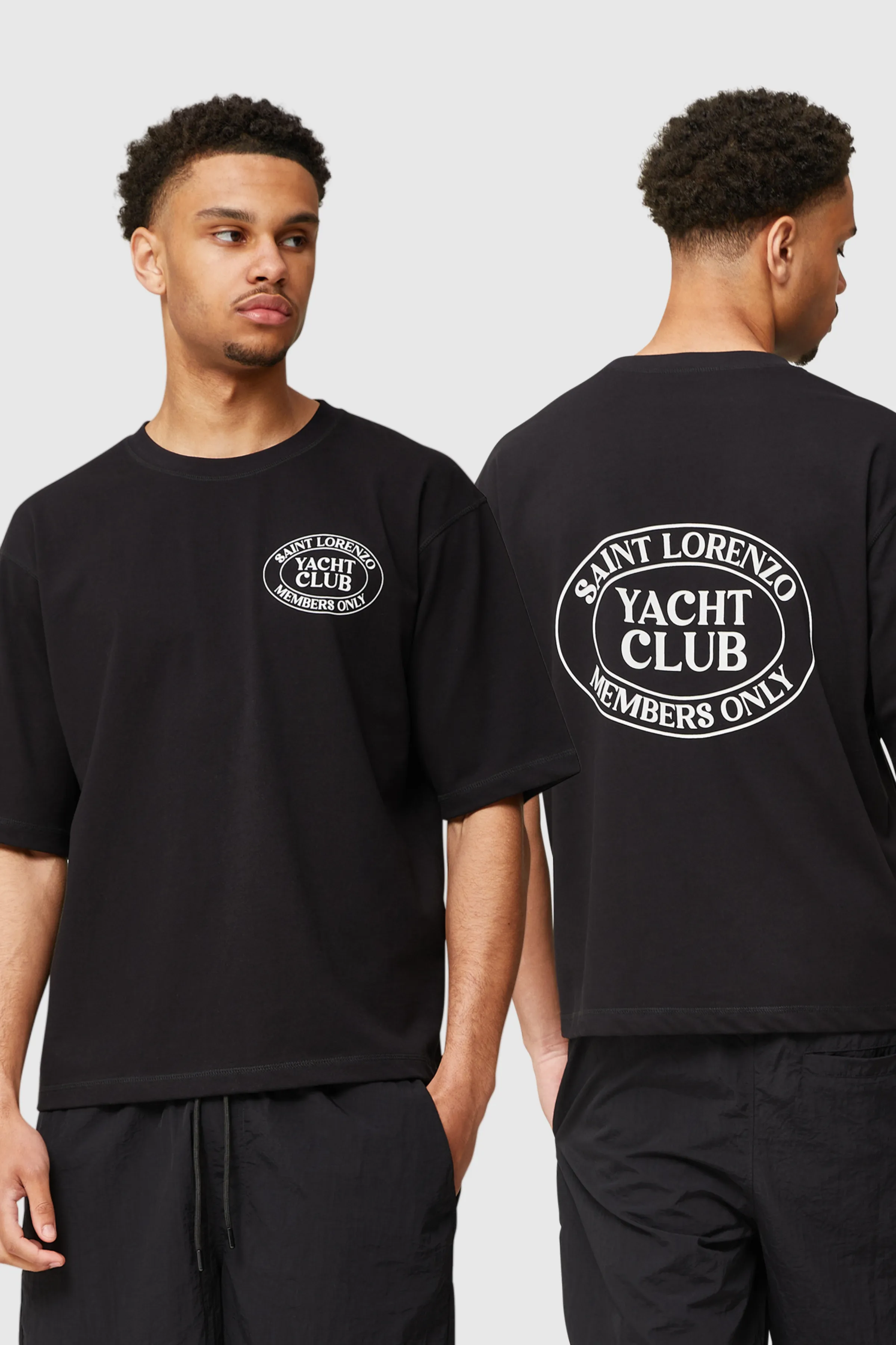 LORENZO YACHT CLUB TEE - BLACK