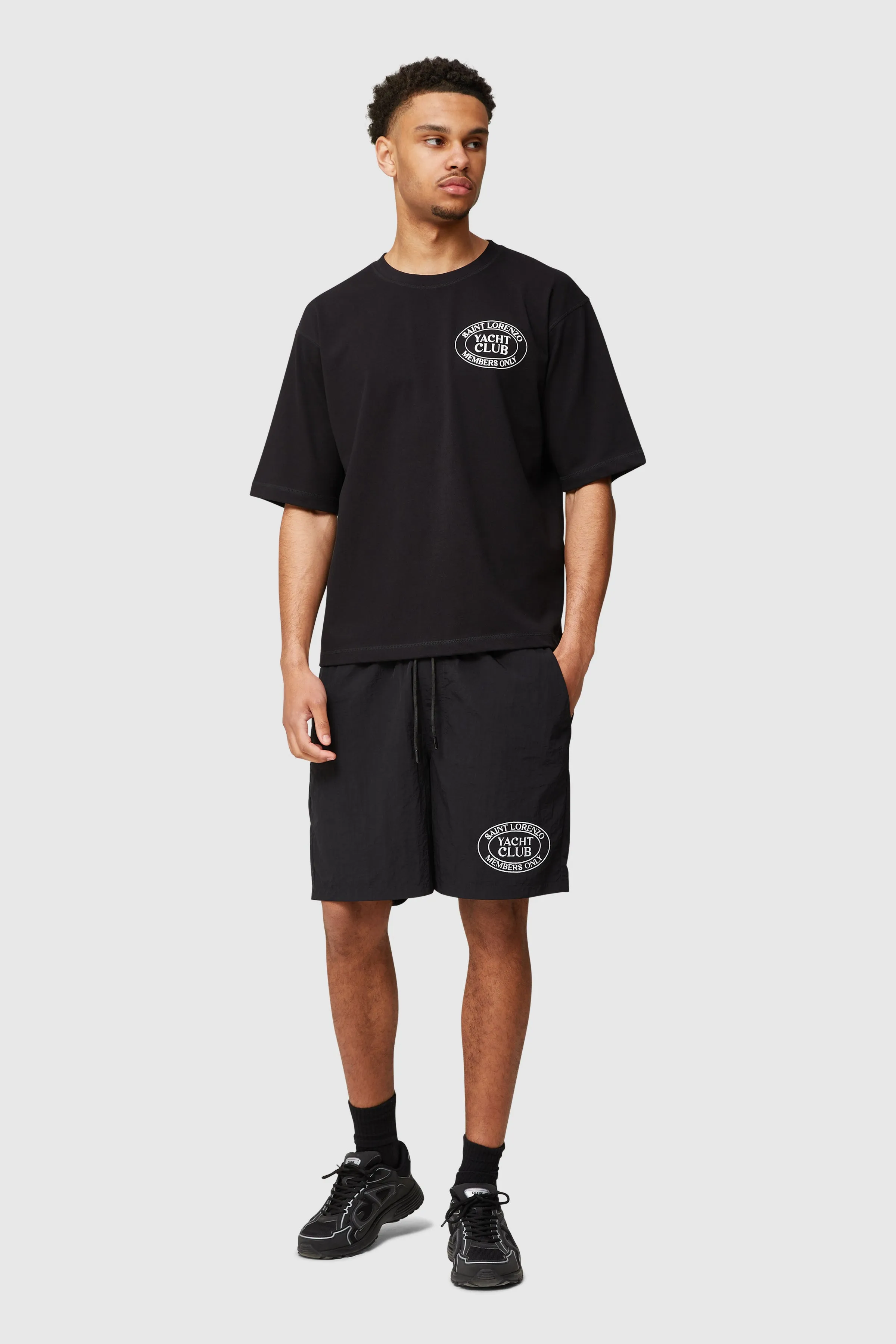 LORENZO YACHT CLUB TEE - BLACK