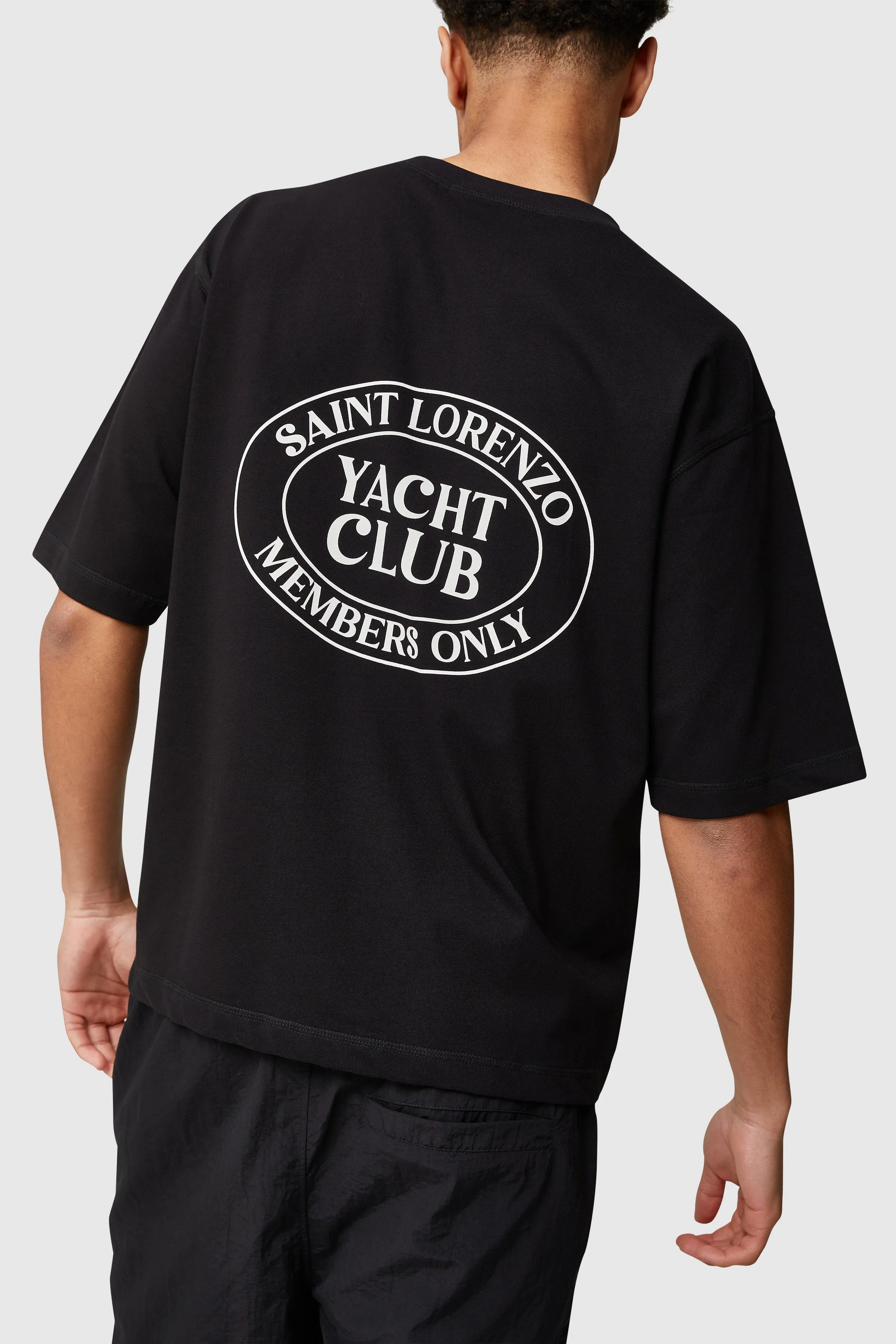 LORENZO YACHT CLUB TEE - BLACK