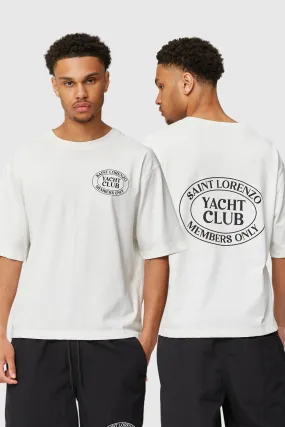 LORENZO YACHT CLUB TEE - WHITE