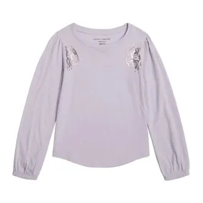 Lucky Brand Girl's Butterfly Shimmer Tee