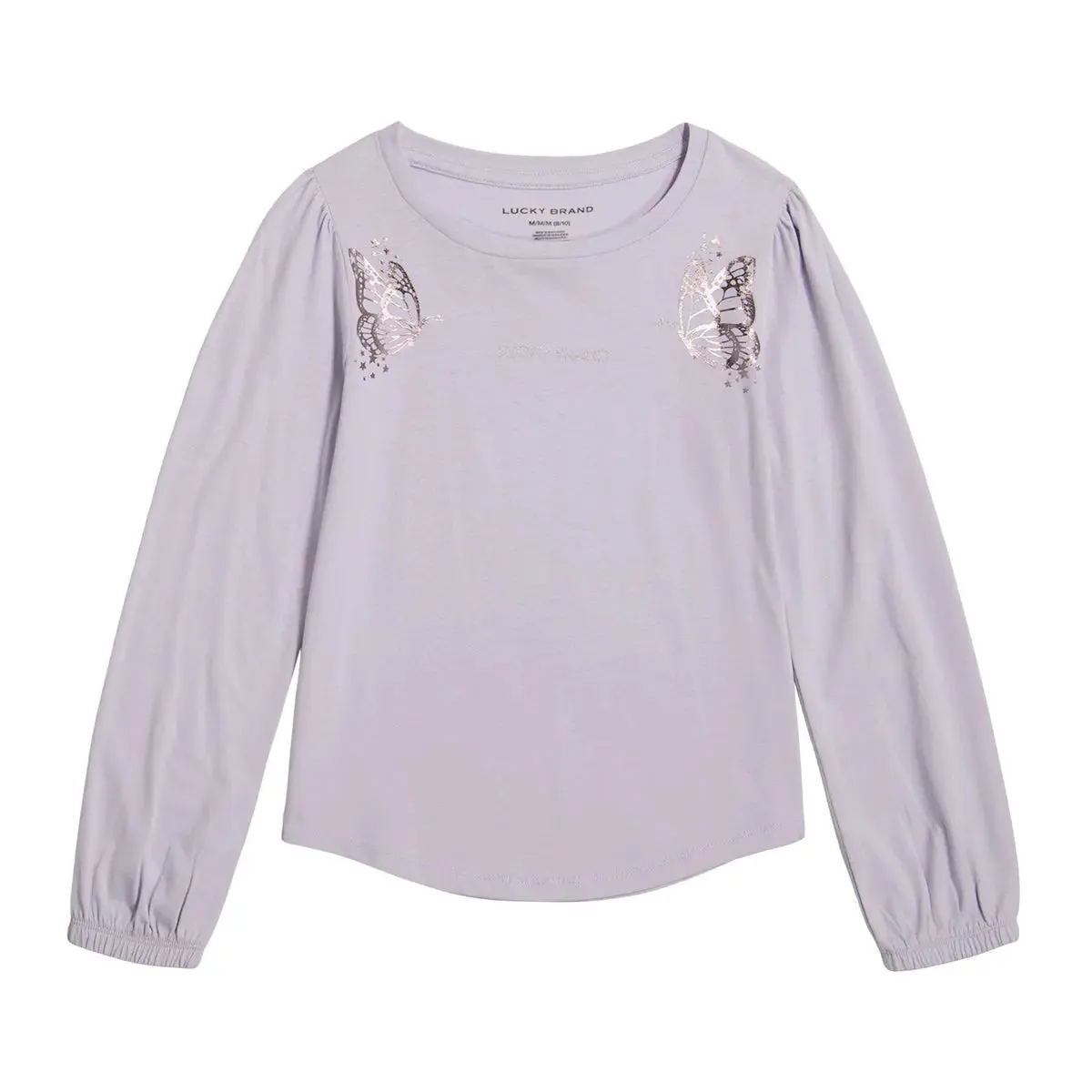 Lucky Brand Girl's Butterfly Shimmer Tee