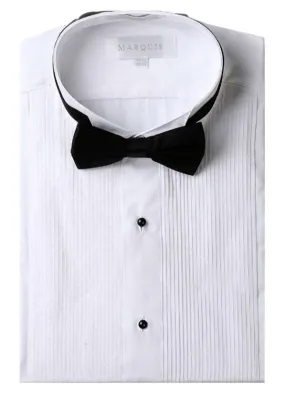 Marquis Combo Modern Fit Tuxedo Shirt - White