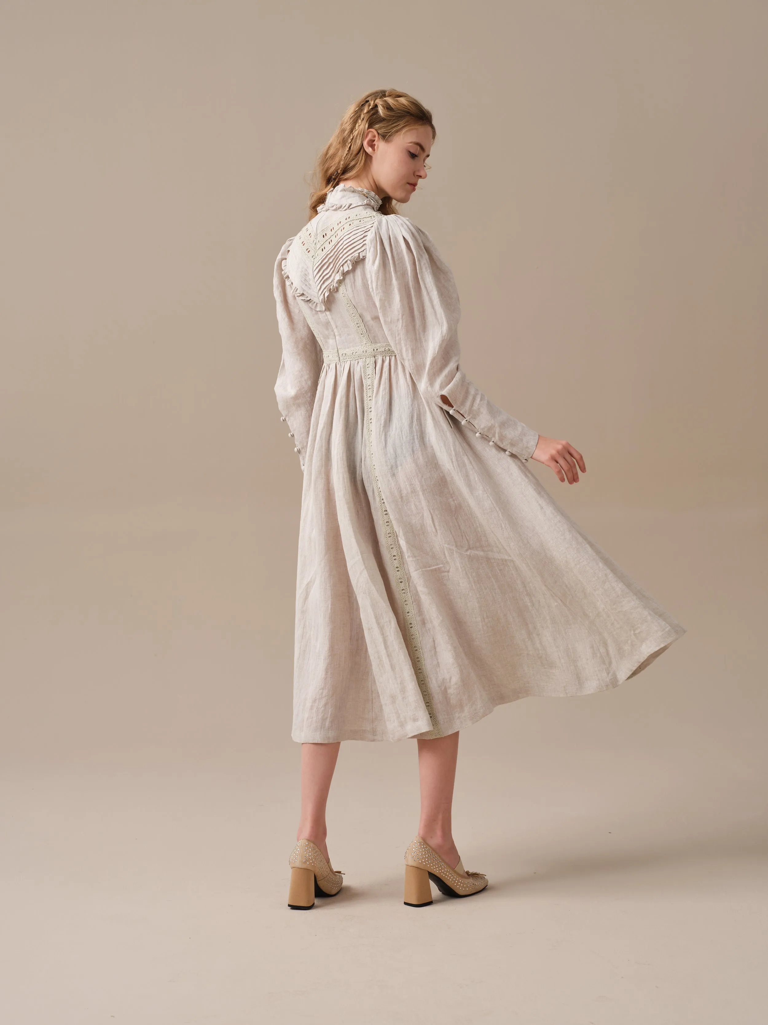 MARY 18 | VINTAGE LINEN DRESS GOWN