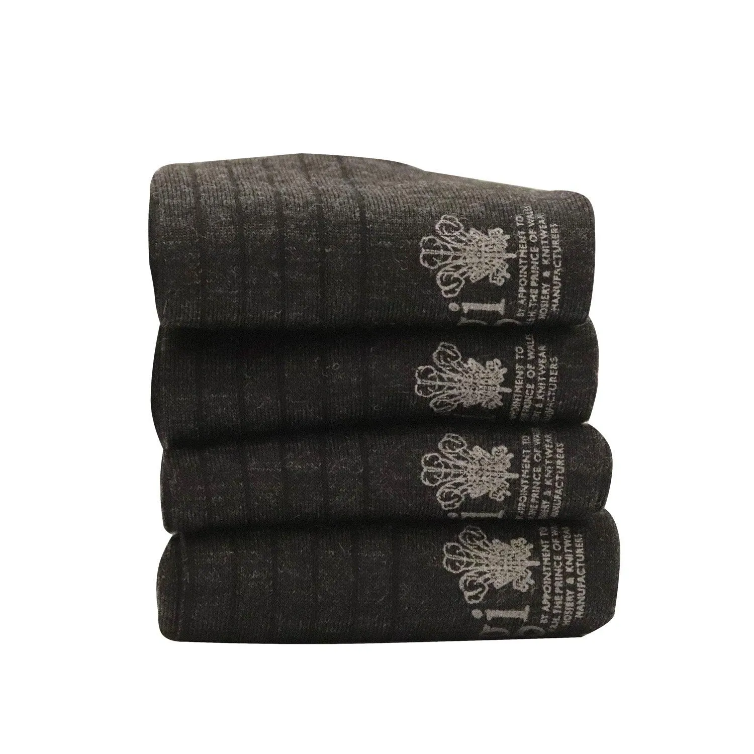 Men's 4-Pair Tenby Ribbed Merino Wool Socks