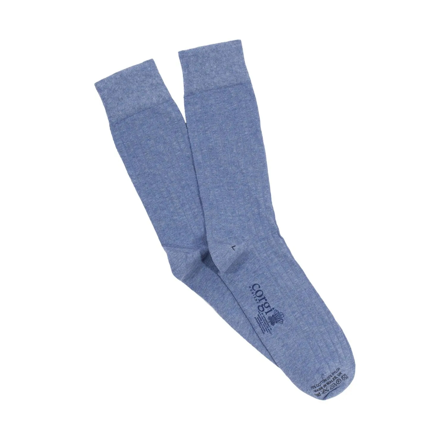 Men's Brecon Ribbed Cotton Socks