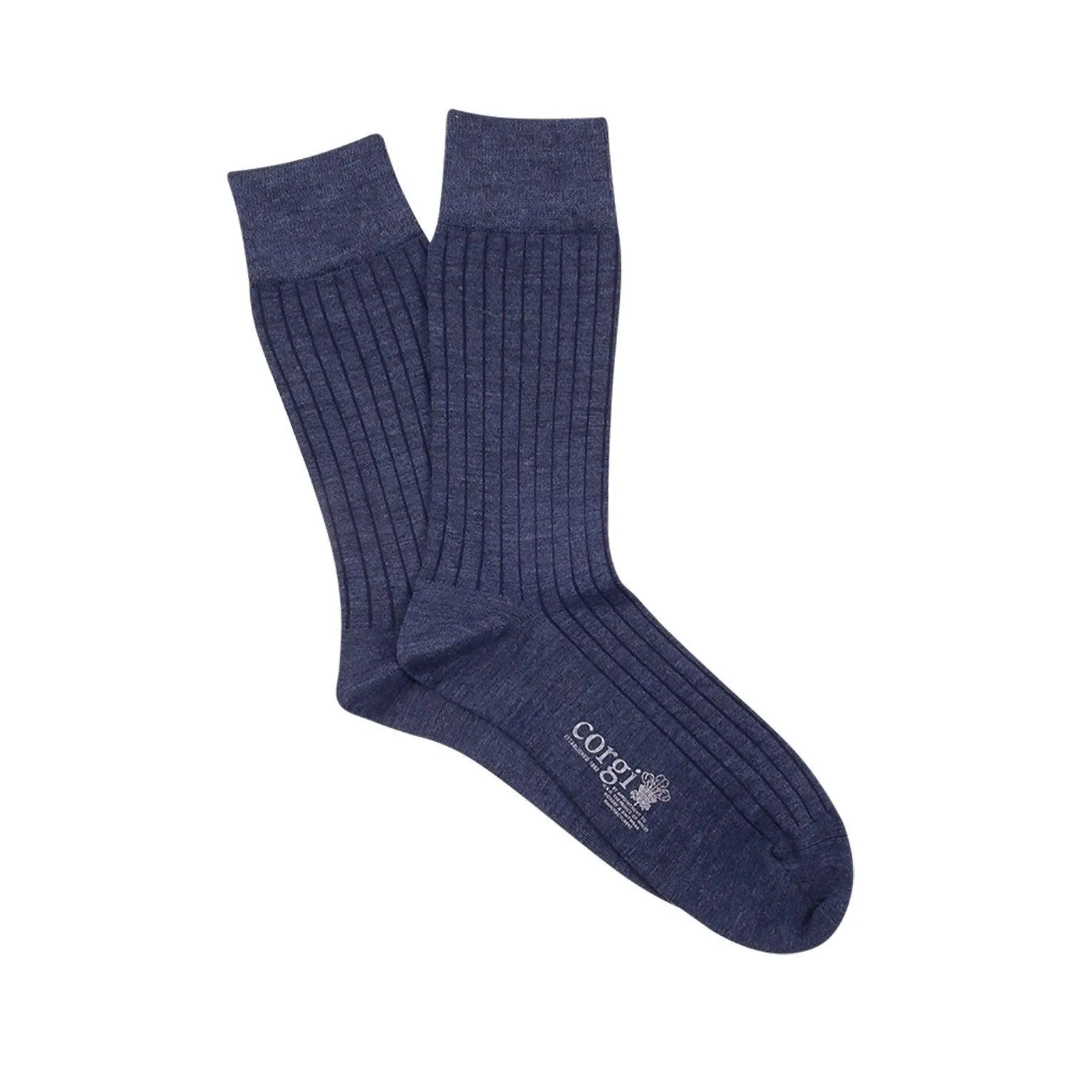 Men's Brecon Ribbed Cotton Socks