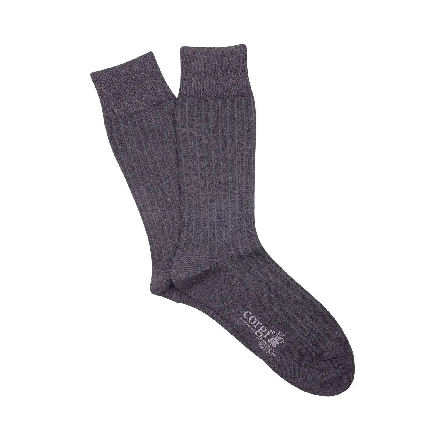 Men's Brecon Ribbed Cotton Socks