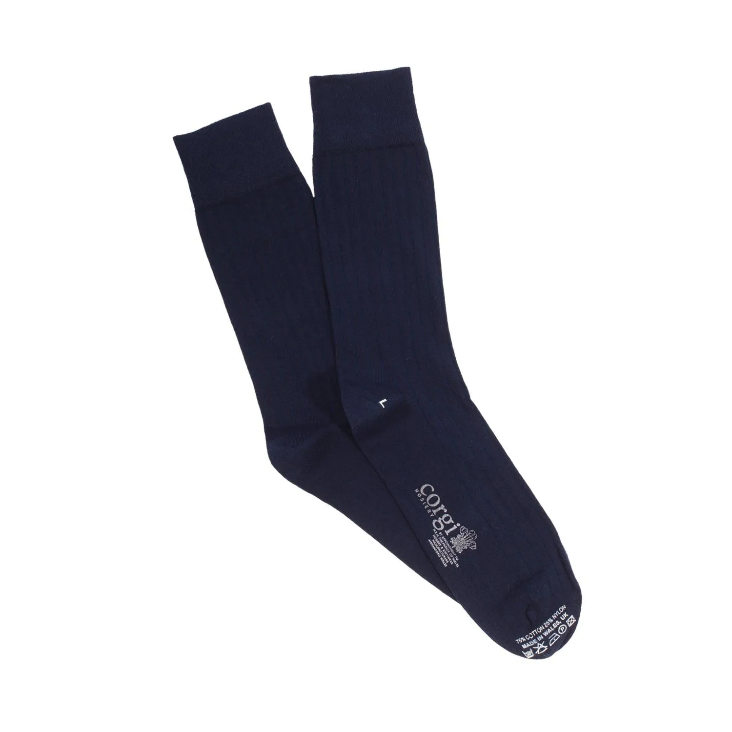 Men's Brecon Ribbed Cotton Socks