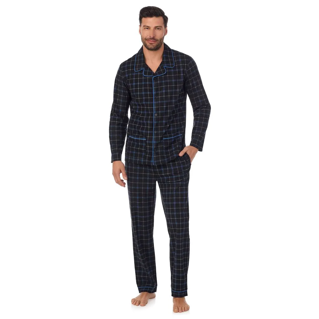 Mens Cozy Lodge Notch Pajama 2-Pc Set