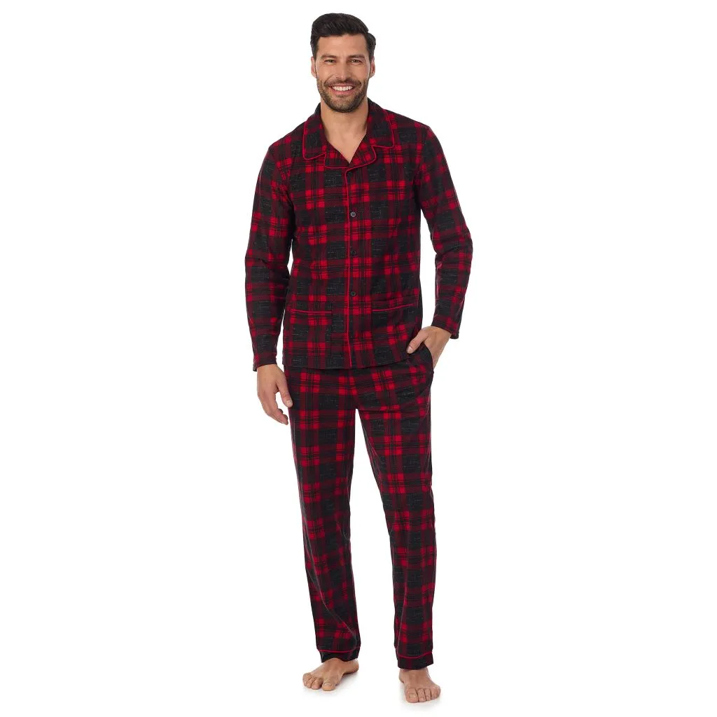 Mens Cozy Lodge Notch Pajama 2-Pc Set