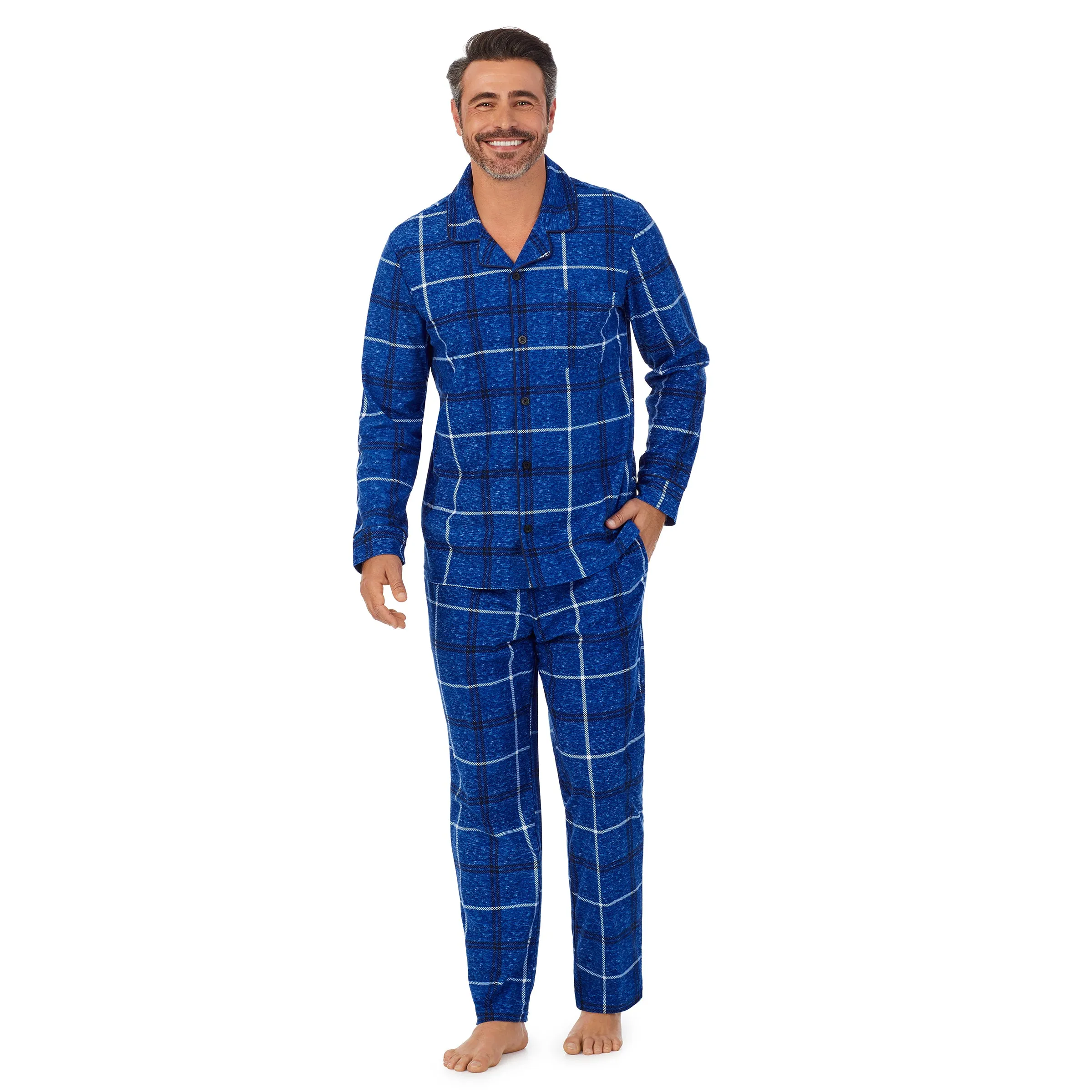 Mens Cozy Lodge Notch Pajama 2-Pc Set