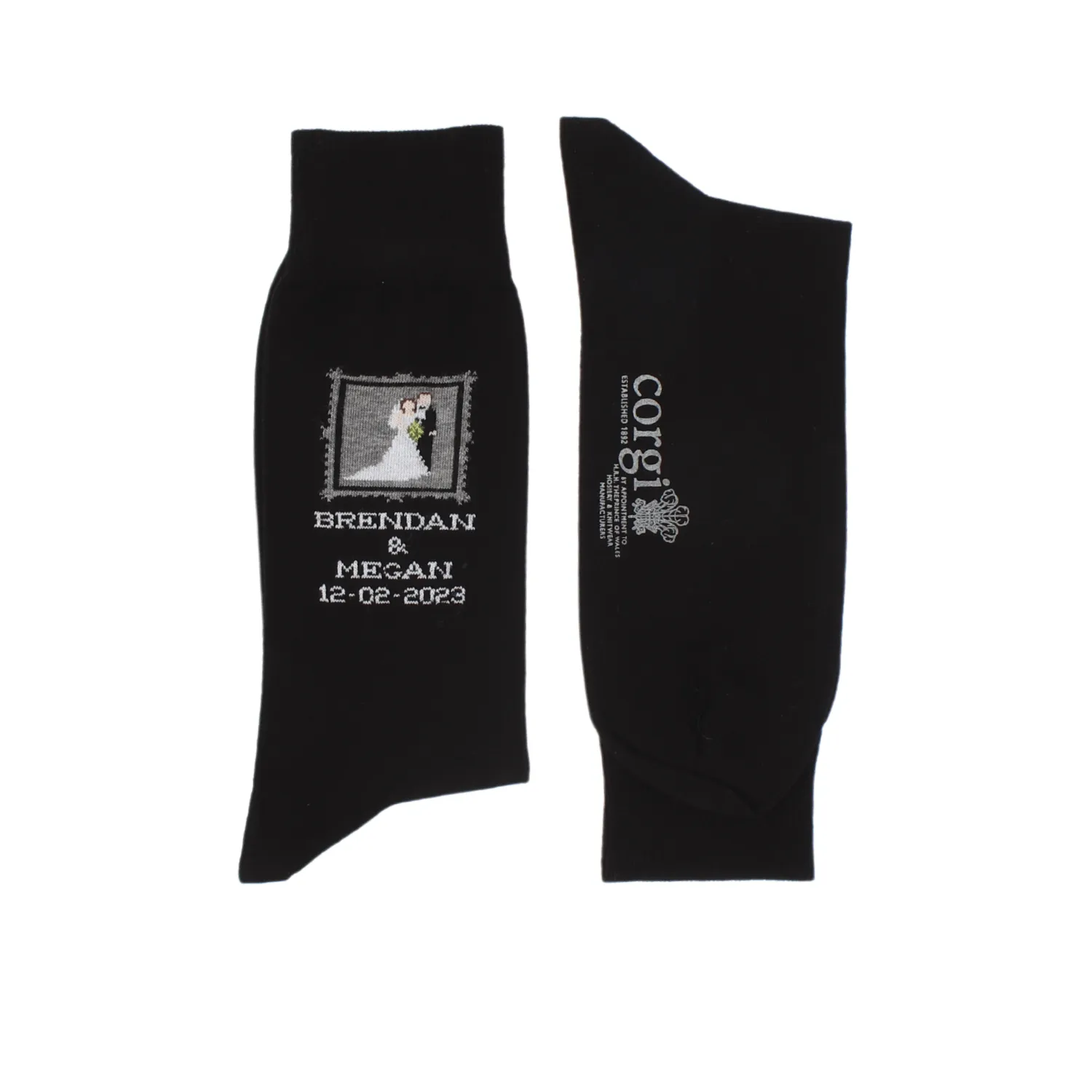 Men's Personalised Wedding Cotton Socks