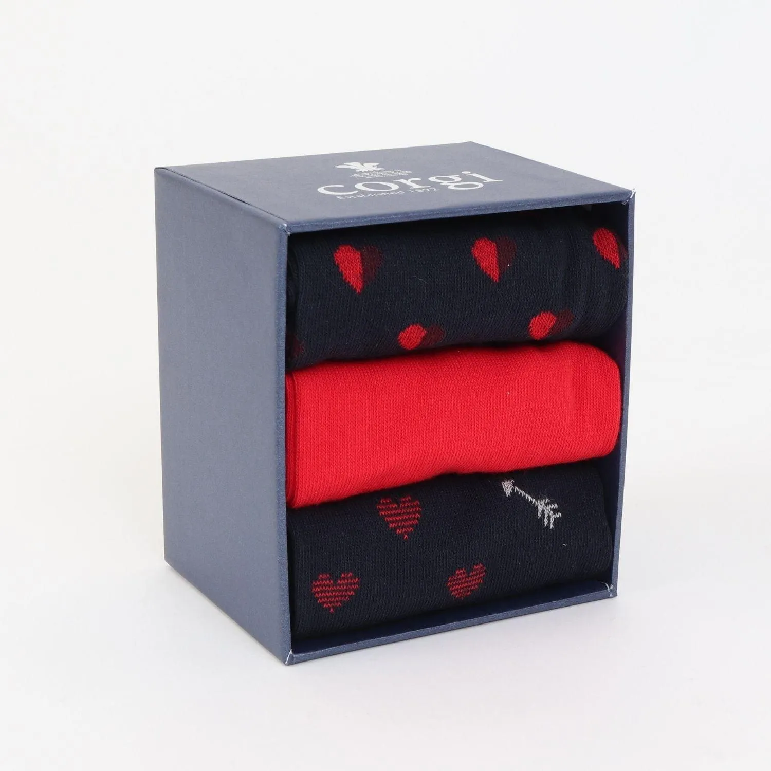 Men's "I Love You" 3-Pair Cotton Gift Box