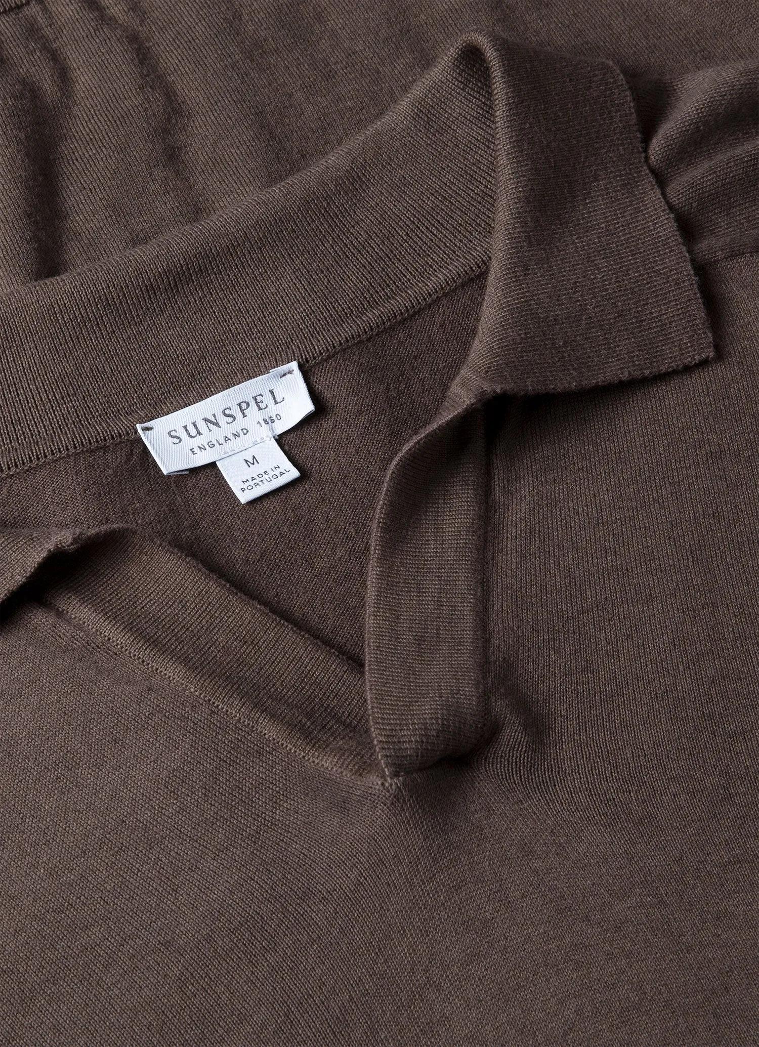 Men's Sea Island Cashmere Polo Shirt in Cedar