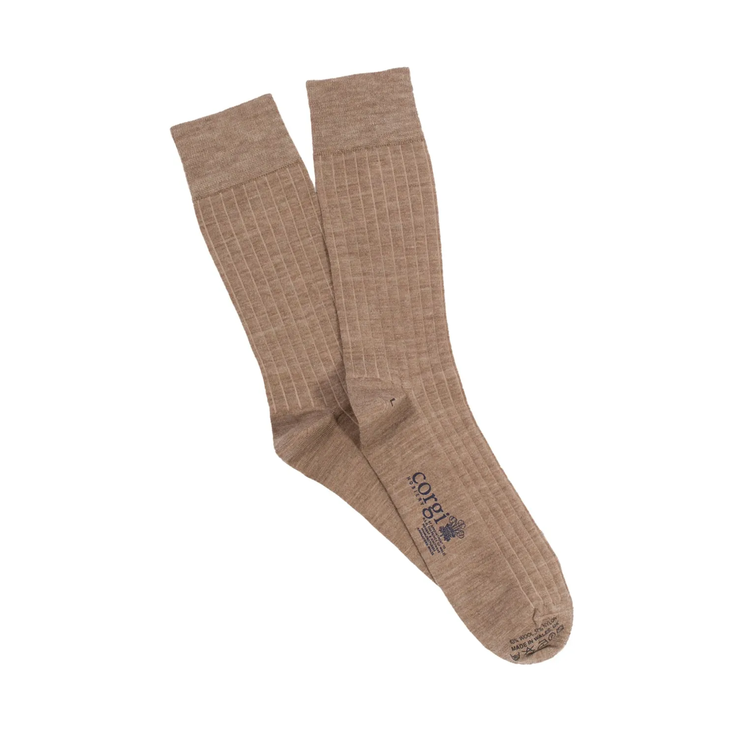 Men's Tenby Ribbed Merino Wool Socks