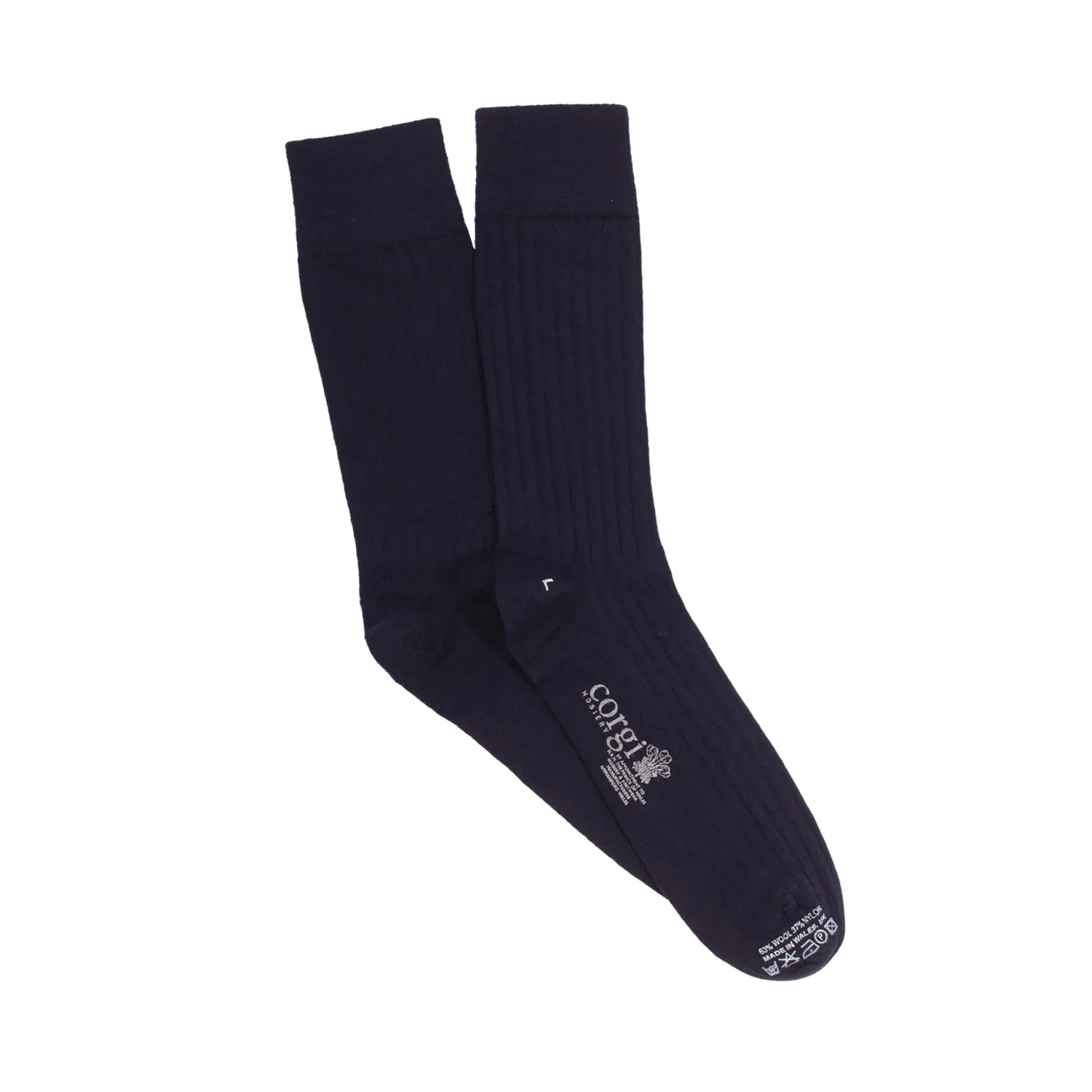 Men's Tenby Ribbed Merino Wool Socks