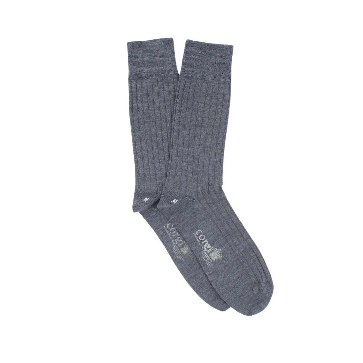 Men's Tenby Ribbed Merino Wool Socks