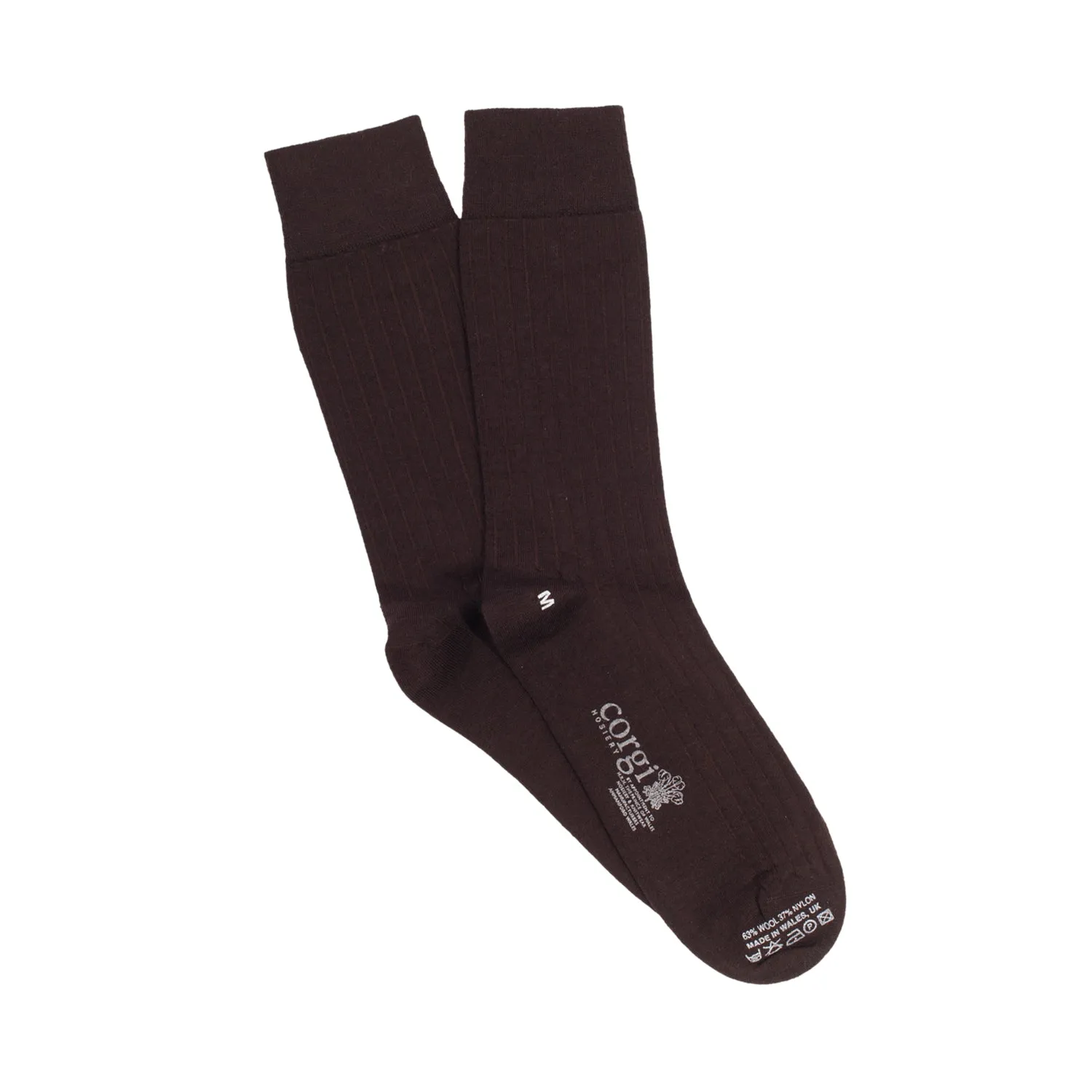 Men's Tenby Ribbed Merino Wool Socks