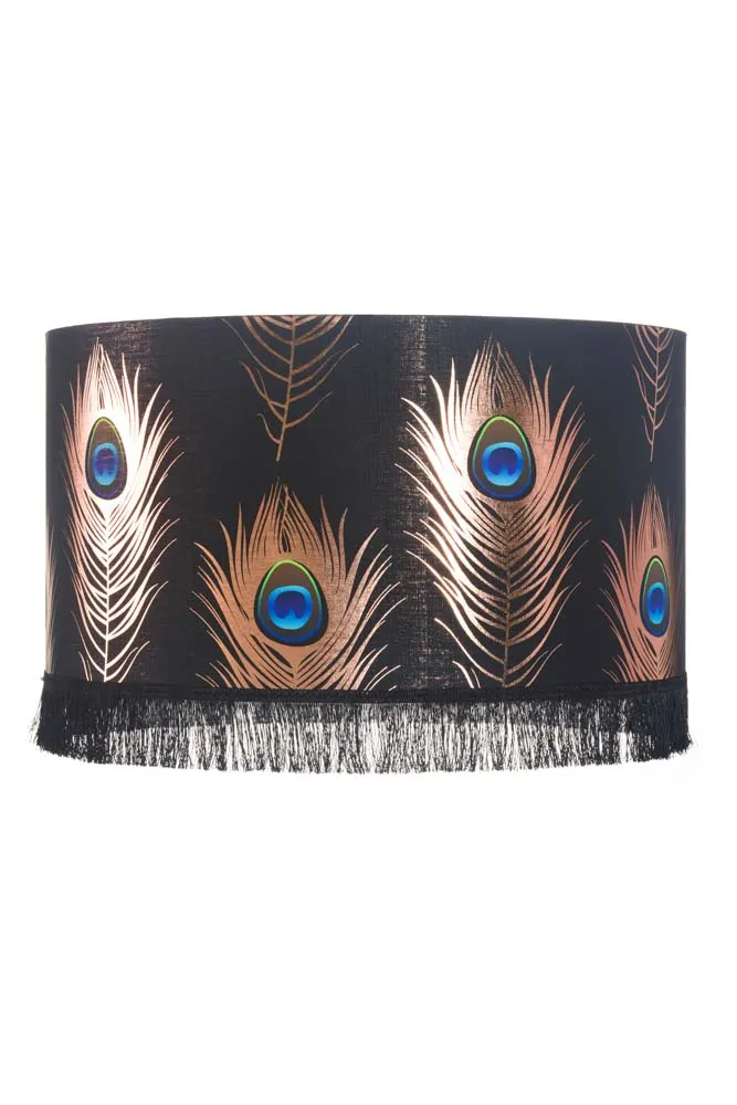 Mind The Gap Peacock Feather Lamp Shade - 3 Sizes Available